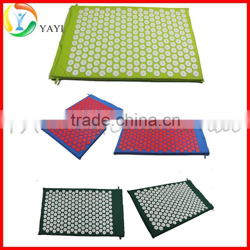 Back and Neck Pain Relief Acupressure Mat Set with Pillow