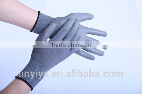 Cheap Economic 13G PU Glove PU Palm Coated Palm Fit Safety Work PU Gloves for Safety
