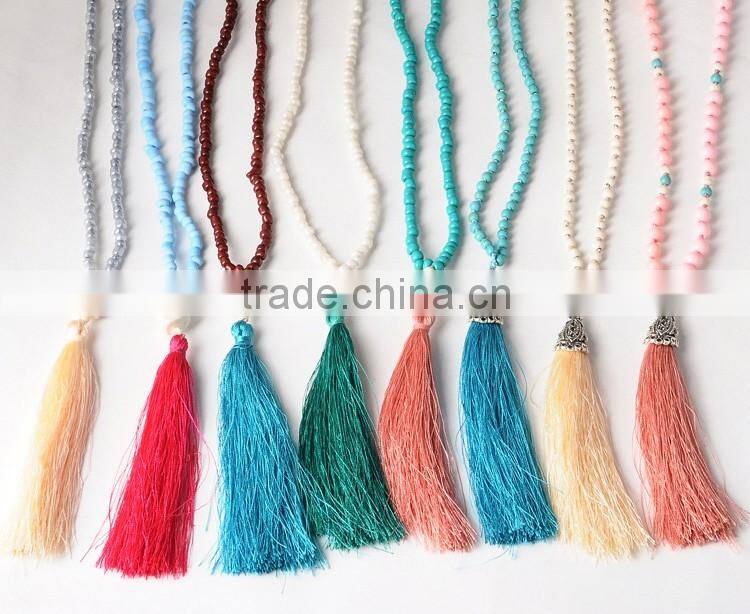 Marble Stone Lock Pendent Necklace