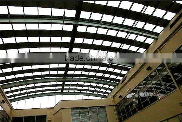 Corrugated fiber glass sheet roof construction material