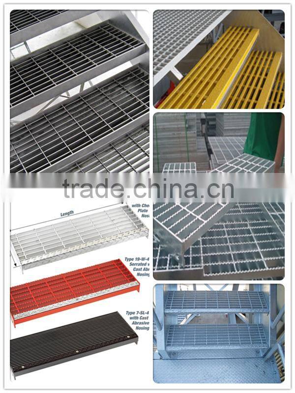 ISO9001-2008 Galvanized stair treads steel grating (accept customization )
