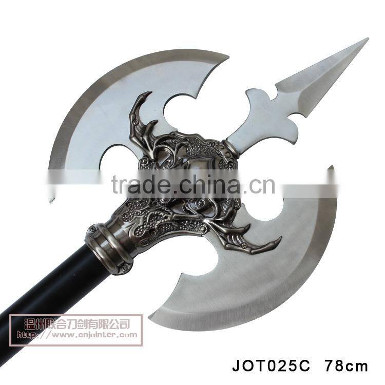 Wholesale fantasy axe skull axe double edge JOT025C