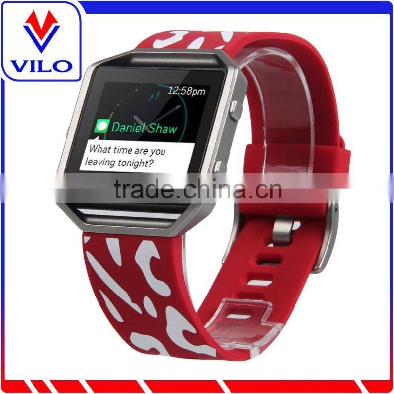 Soft Silicone Watch Band Rubber Wrist Strap For Fitbit Blaze Watch Band