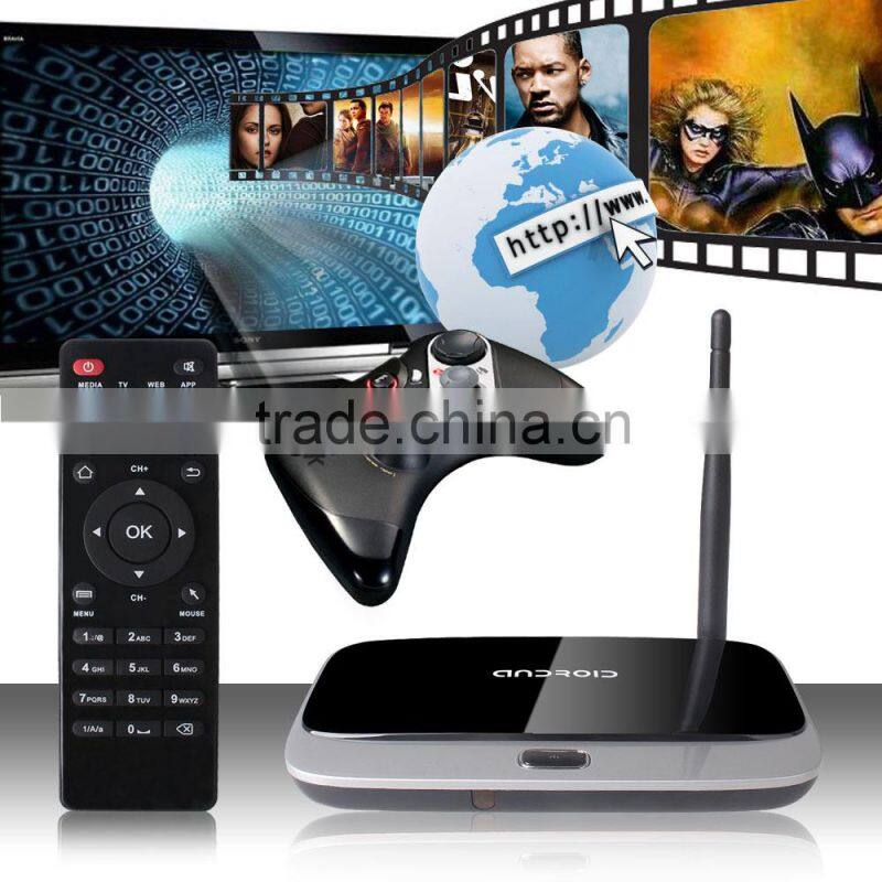 2015 Hot Rockchip3118T HDMI Cable Ethernet Bluetooth4.0 KODI Pre-installed Android Tv Box