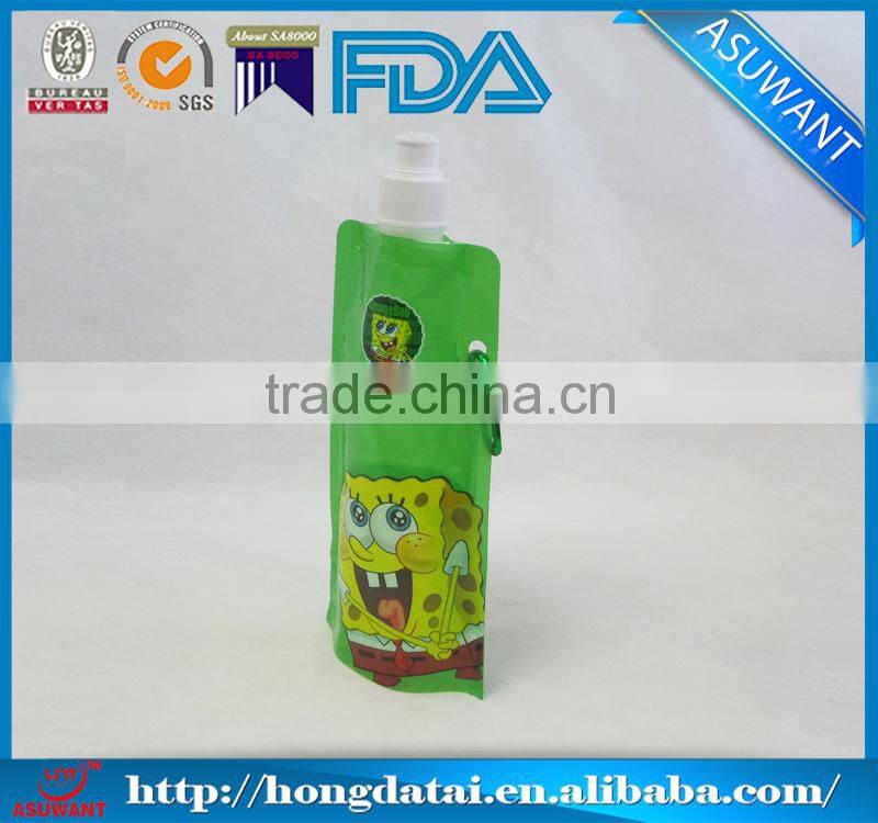 drinking water bag/stand up spouted water pouch
