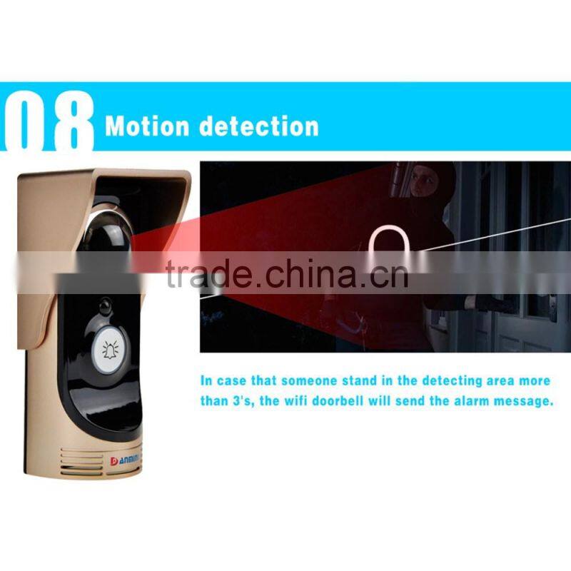 Wireless Video Door Intercom IR Night Vision Home Security Visual Door Ring Support Mobile Phone