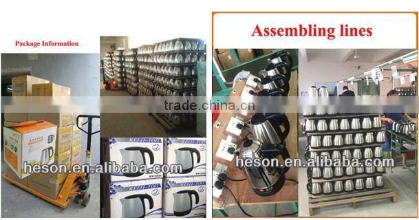 hotel room amenity Hot sale stainless steel inside electric water kettle and welcome teapot tray tea set3