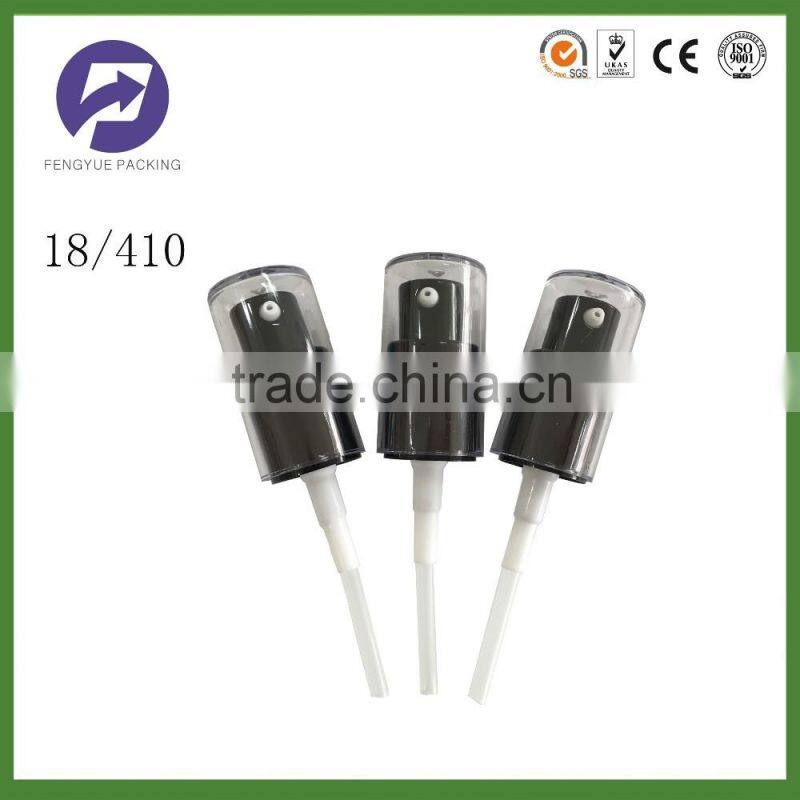 Hotsale 18/410 Aluminum Lotion Sprayer With Plastic Cap
