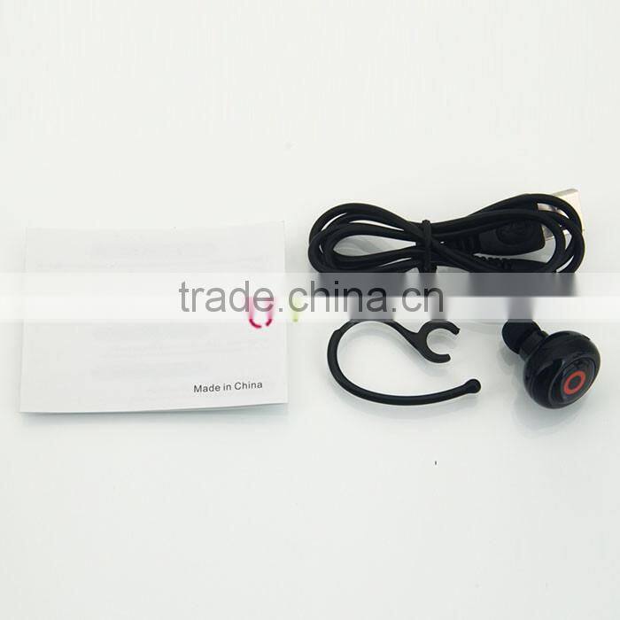 Universal Type Button Style 1-to-2 High-fidelity Stereo Wireless Bluetooth Headset Black