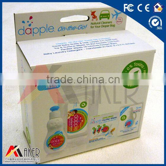 Paper gift box,baby bottle packaging paper box,folding paper box, donut boxes