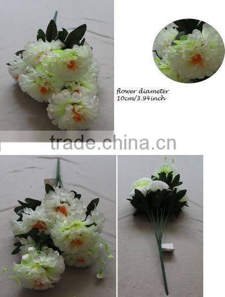 latest style 9 heads artificial flower plastic flower bouquet
