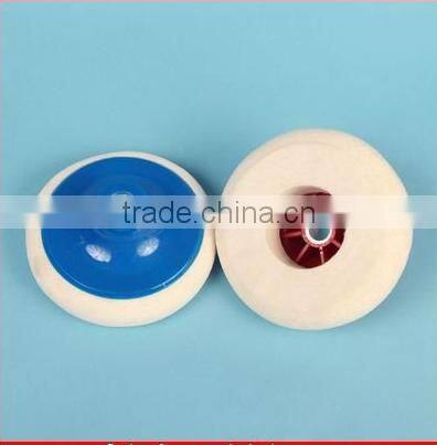 high density Wool felt polishing wheel with plastic disc