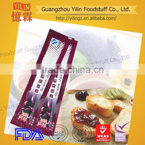 2015 popular promotional jam oem bulk strawberry jam 18g