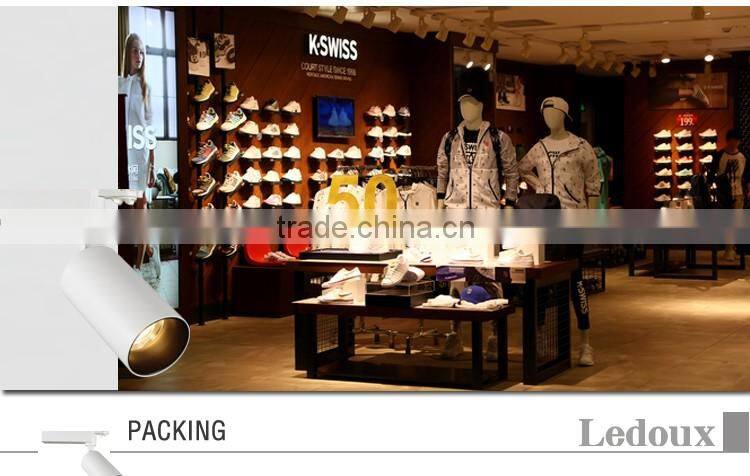 High lumen clothing store led track light housing 40w with HEP driver