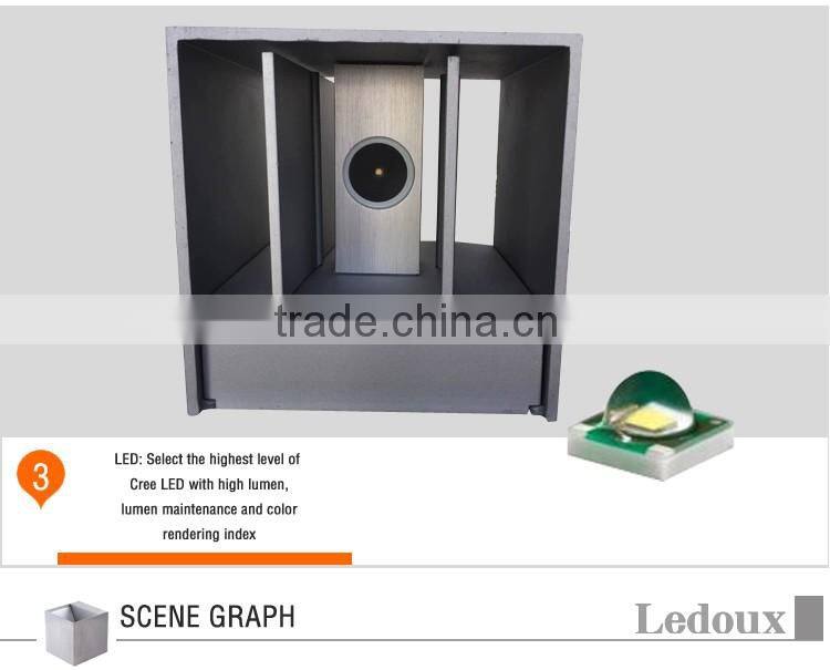 Adjustable/Unique/Hot sale modern indoor up and down wall light/led indoor up and down wall light