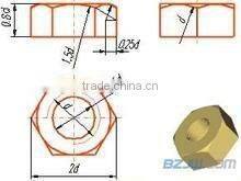 hex brass nut