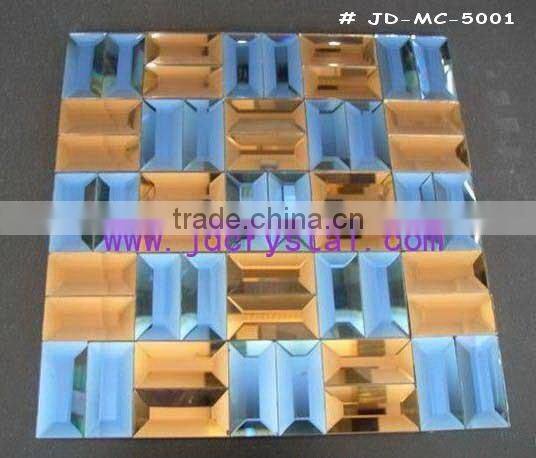 Glass mirror mosaic tile