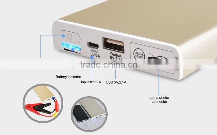 New 6000mAh Auto Emergency battery charger Car Jump Starter Power Bank