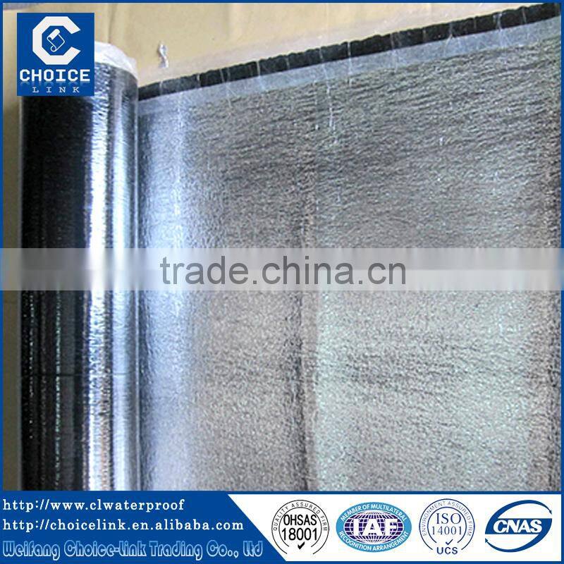 Aluminum Asphalt Based Self Stick Roofing System width of 2m