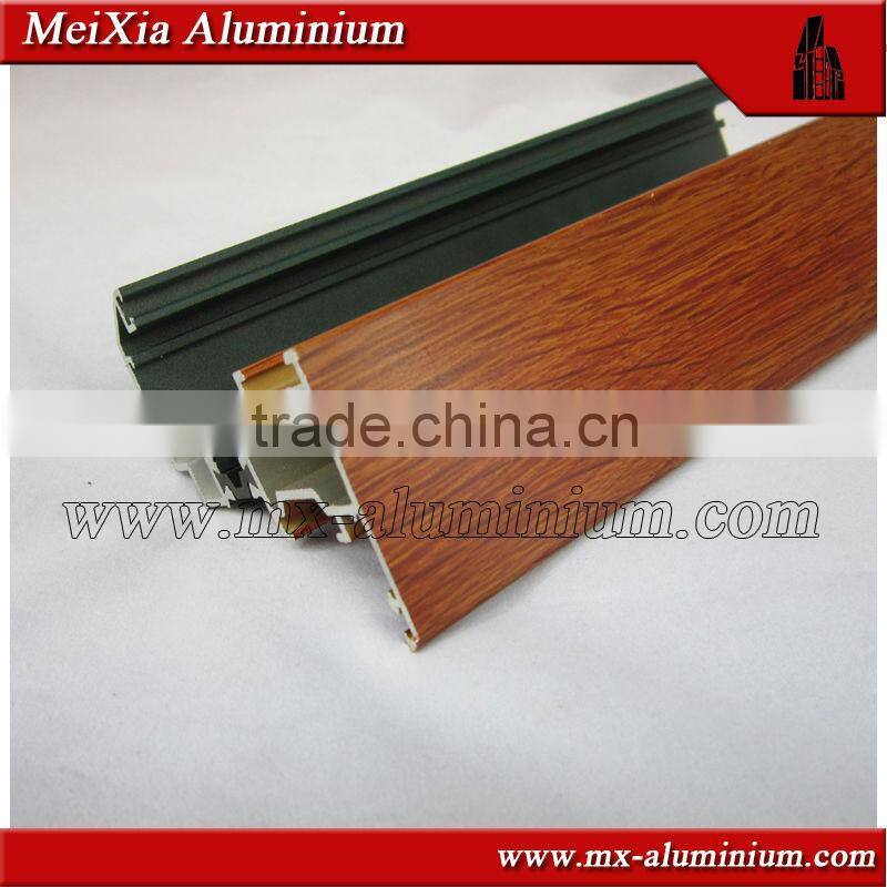 Wood grain bronze hexagonal aluminum extrusion