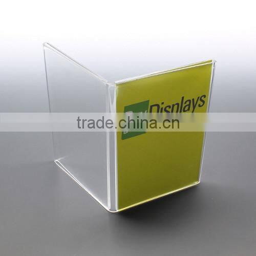 V Style acrylic tent card holder, acrylic name plate holders