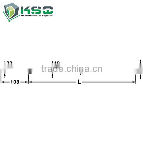 H22 Integral Drill Rod- Chisel bit integral rod