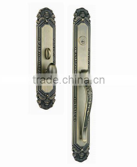 External Pull handle Main Door Lock Entry Set American Profile Cylinder Lock