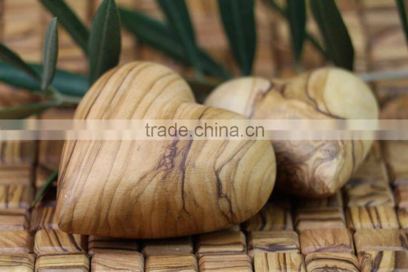 Olive Wood Carved Big Heart