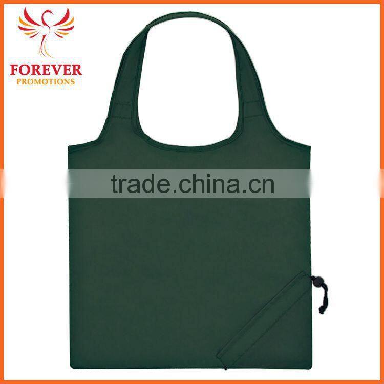 210 Denier Polyester With Self-contained Pouch Foldaway Tote Shopping Bag And 18" Handles