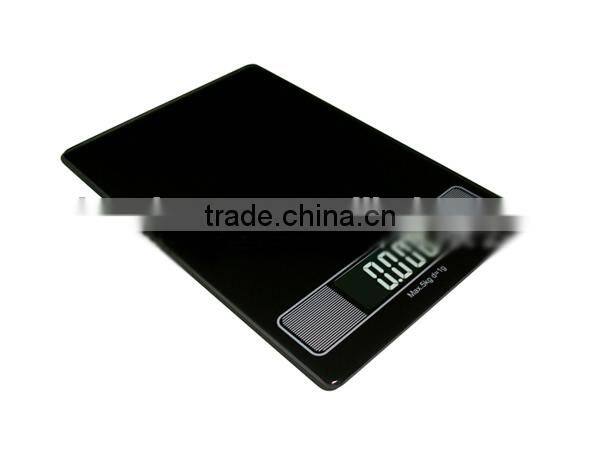 5kg/1g Electronic kitchen scale with time clock and touch panel
