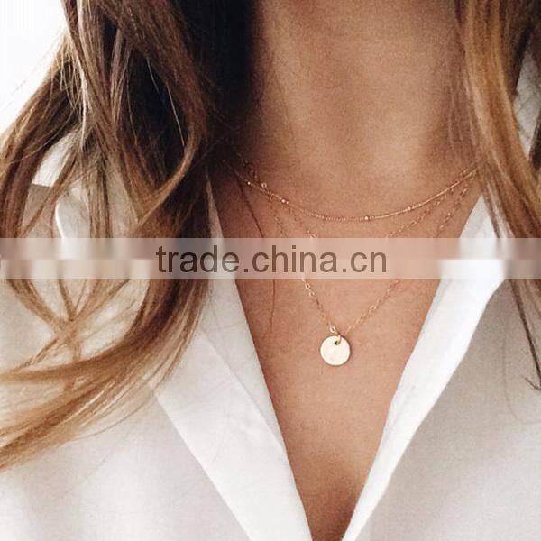 gold teenage jewelry fashion alloy necklaces jewelries