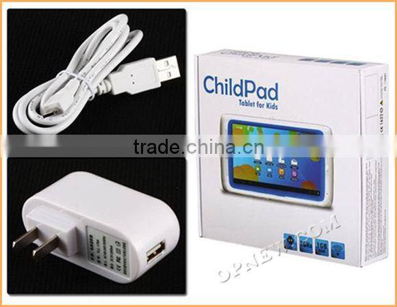 Wholesale 7" kid Tablet PC for Child Childpad Dual Core 1.5Ghz WIFI Android 4.2 7 Colors Cartoon OPNEW