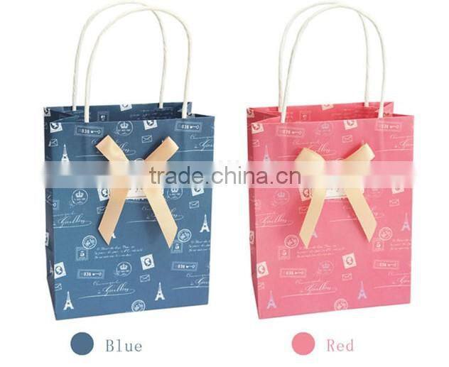 Custom gift paper bag made of art paper with various color and cheap price