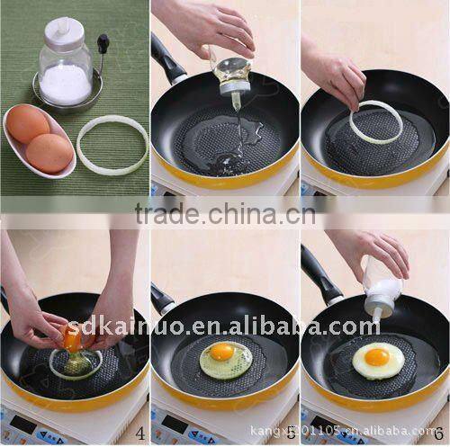 Food garde heart shape silicone egg ring