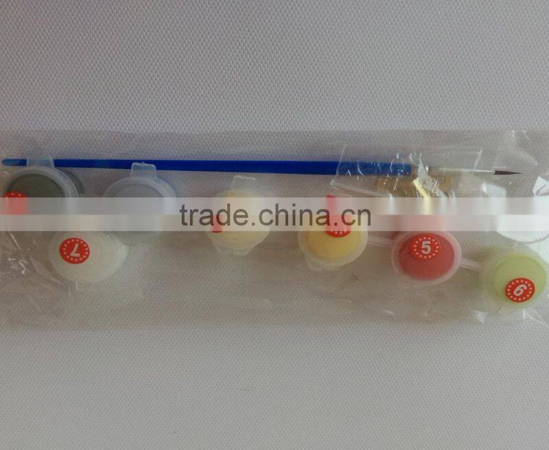 wholesale acrylic paint/5ml 4-strip Pots finger color