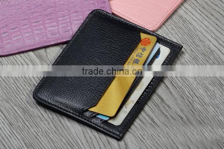 Good quality slim cow leather card holder