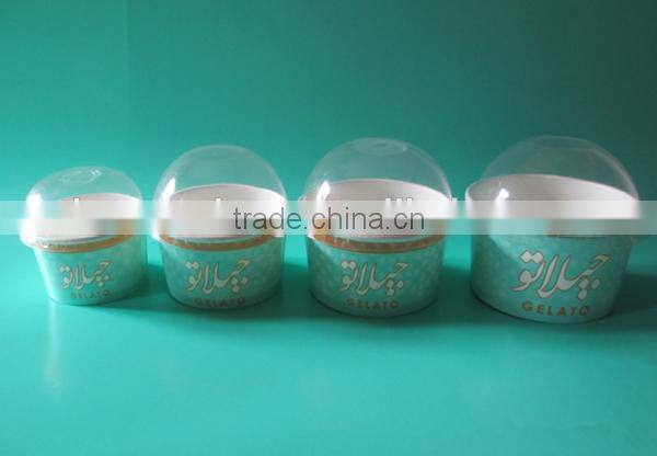Ice Cream Paper Cups with Lid