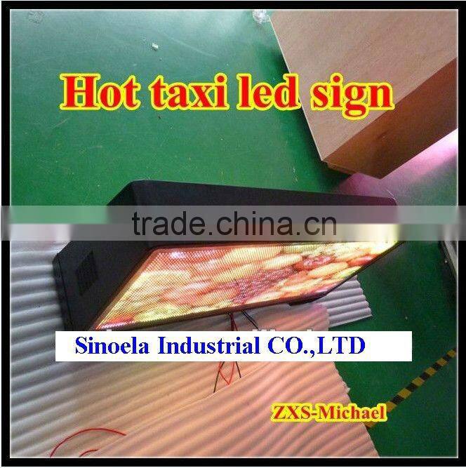 P6 outdoor full color double sided led taxi top advertising/taxi roof top advertising signs