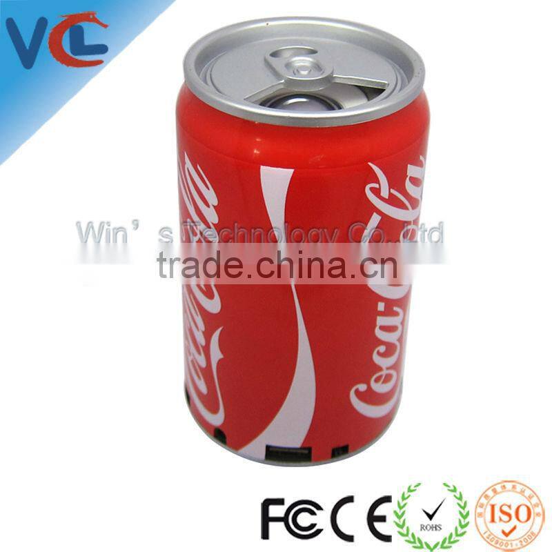 Pop portable mini tin can speaker from fcc ce approved factory