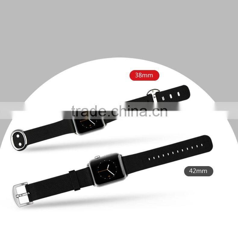 2016 new hot Smart Watch Replacement Strap Leather Band Modern Buckle Watch band For Apple Watch
