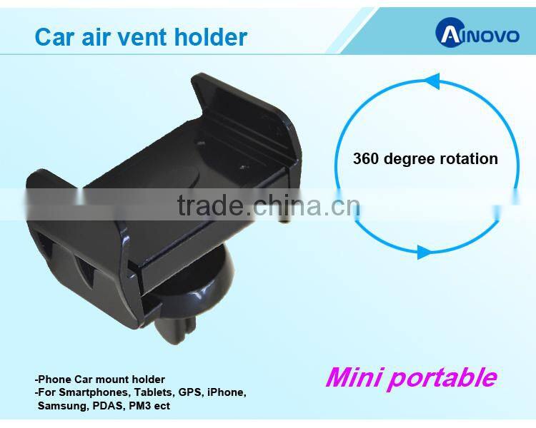 360 Air vent car mount for samsung plastic clip holder