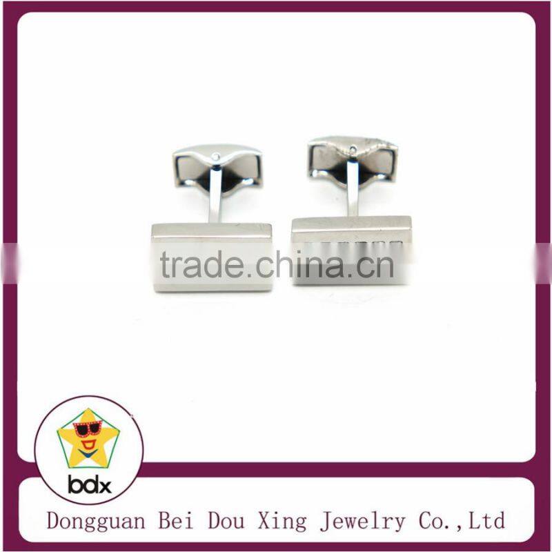 Fashion jewelry 316L Stainless steel Cufflink crystal rhinestone like headlight cufflink