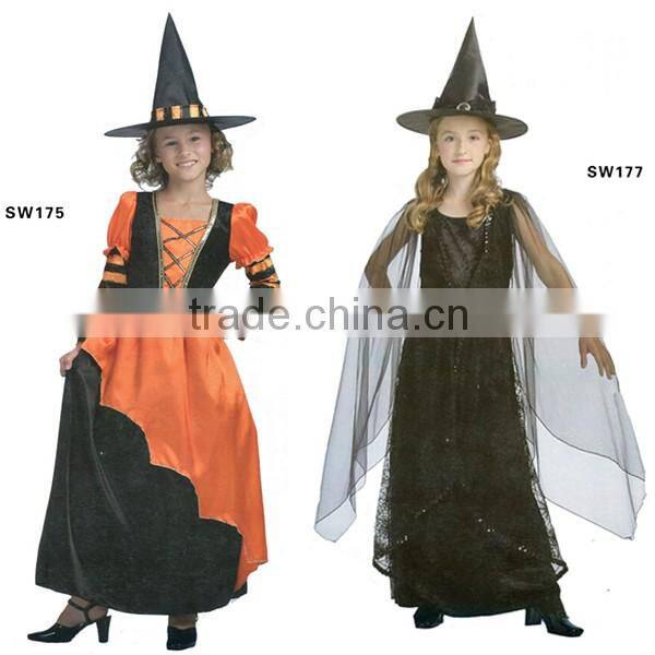Factory hot sale gothic witch costume