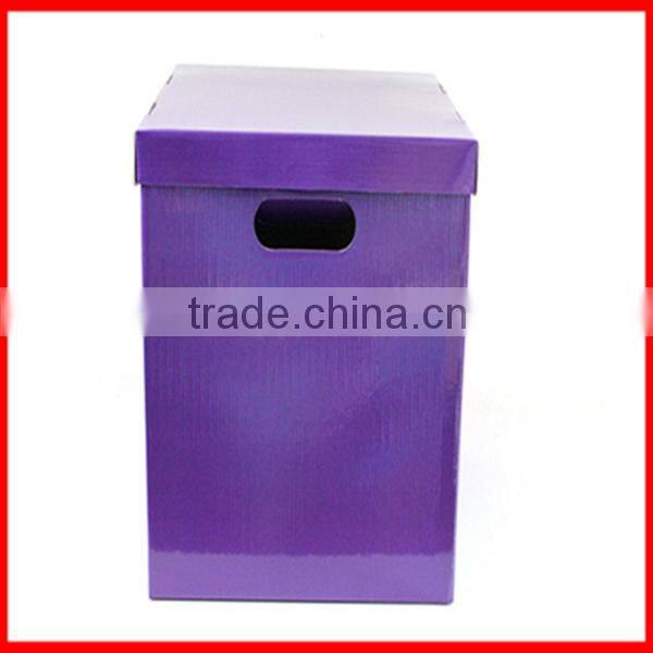 Craft Custom Purple Printing Corrugated Good Paper CMYK Gift Storage Box
