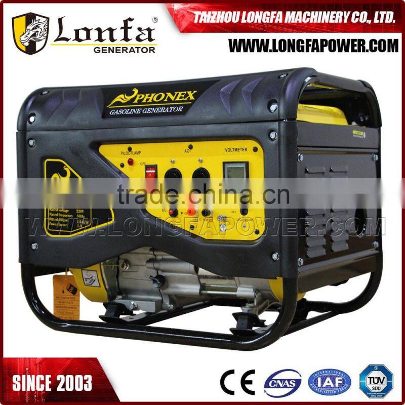 China Supplier 5KW 6.5KVA Silent Gasoline Generator for Sale