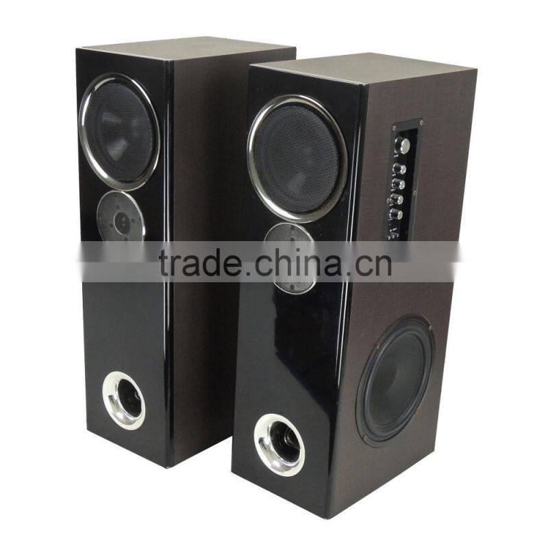 2.0 speaker wooden active stage speaker DJ speaker