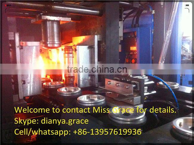 hand feeding preform automatic blow moulding machine