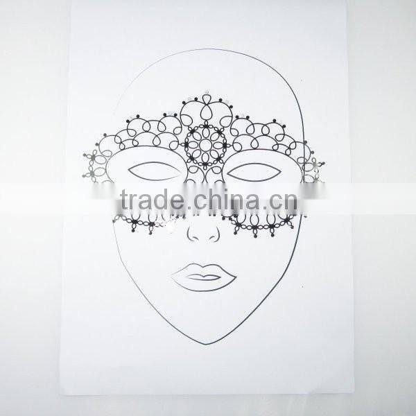 Custom party tribe game face sticker makeup face tattoo sticker factory