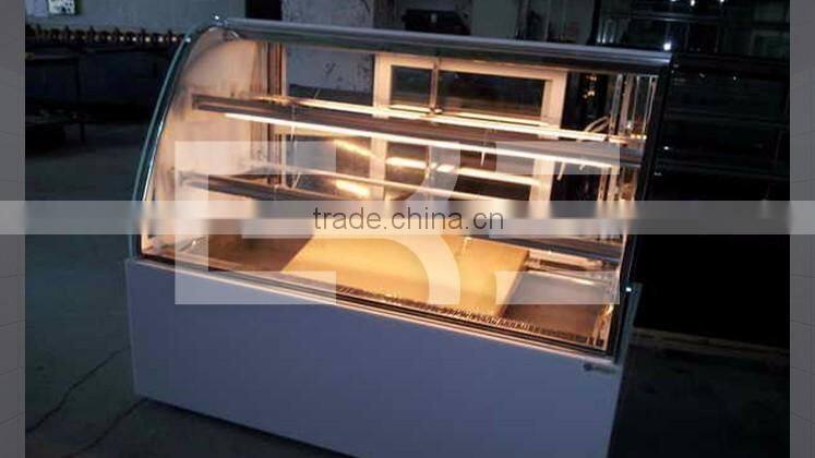 Curved Glass Door Arch Shape Commercial Display Cake Refrigerator Showcase Bakery Cake Display Chiller