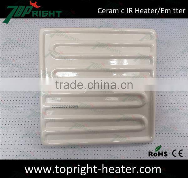 Industrial Ceramic Infrared Heater With Thermocouple